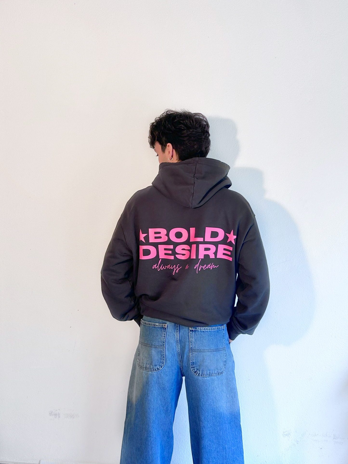 Pink Dreams Grey Hoodie